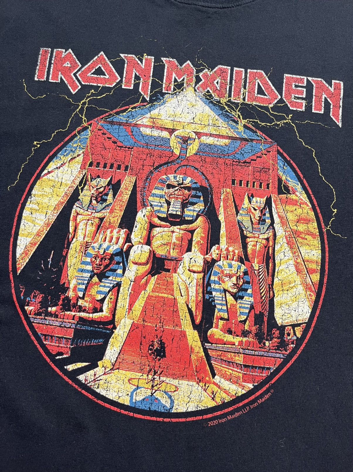 Iron Maiden Vintage Iron Maiden Egypt boxy fit rock Y2K tee Size US S / EU 44-46 / 1 - 2 Thumbnail