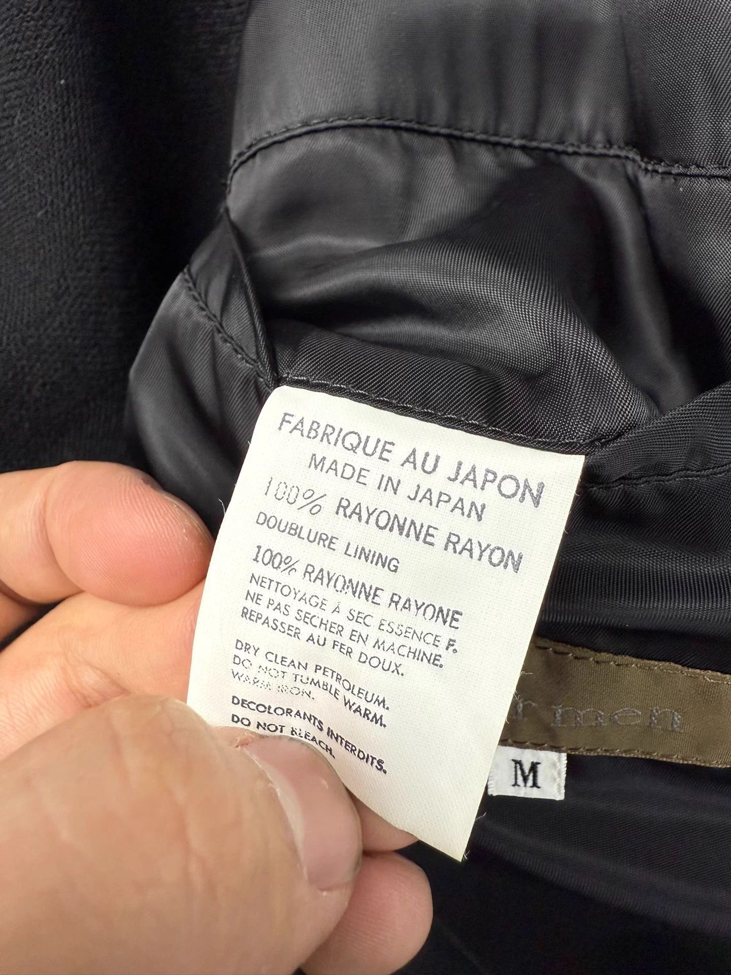 Yohji Yamamoto Yohji Yamamoto Y's for Men 90s Black Stripe Blazer M Japan Size 42L - 8 Thumbnail