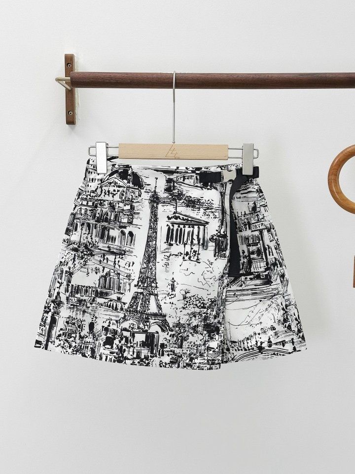 Dior Dior Scenic Print Skorts Size 36 Size 26" / US 2 / IT 38 - 1 Thumbnail