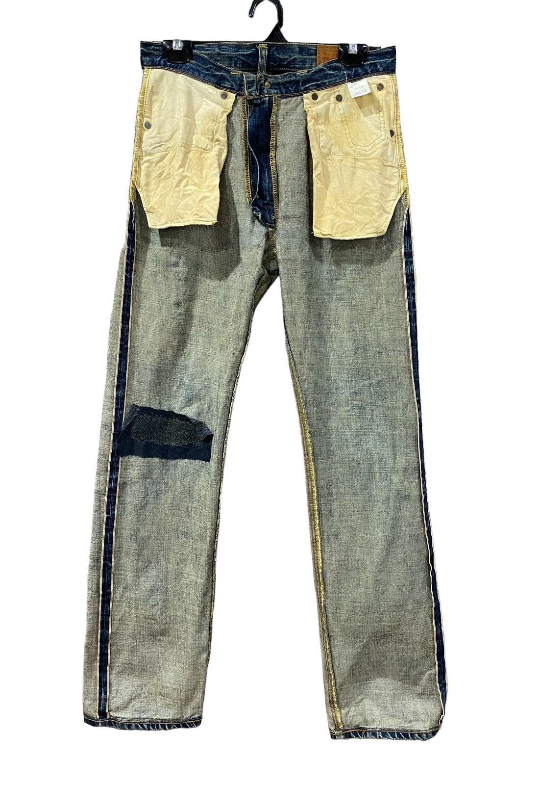 Edwin Vintage EDWIN Distressed Redline 505zx W30” Size US 29 - 8 Thumbnail