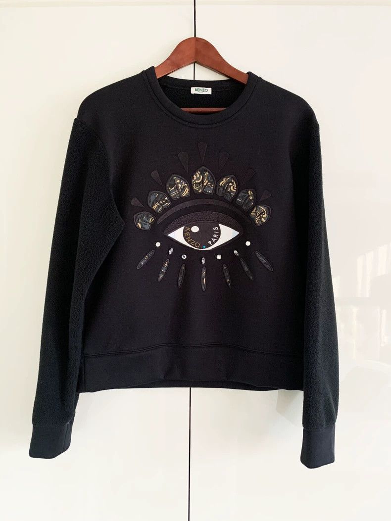 Kenzo KENZO Neutral space cotton black hoodie Size S / US 4 / IT 40 - 2 Thumbnail