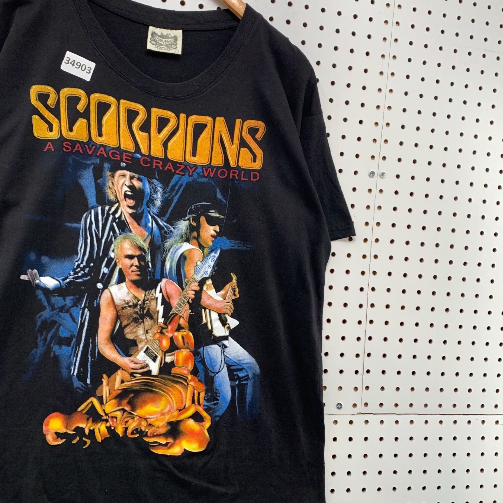Vintage VINTAGE Scorpions Band T-Shirt Men Large Black Music 90s Rock Casual Size US L / EU 52-54 / 3 - 4 Thumbnail