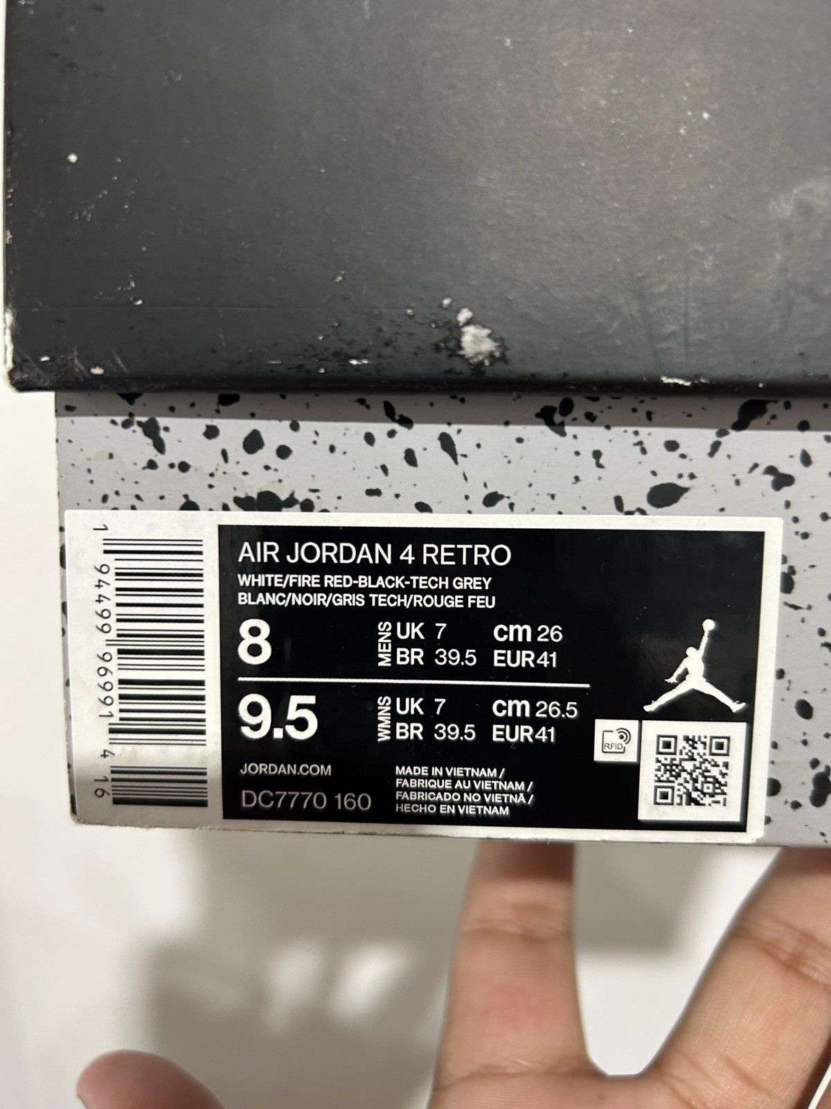 Jordan Brand JORDAN 4 FIRE RED SIZE 8 PREOWNED Size US 8 / EU 41 - 11 Thumbnail