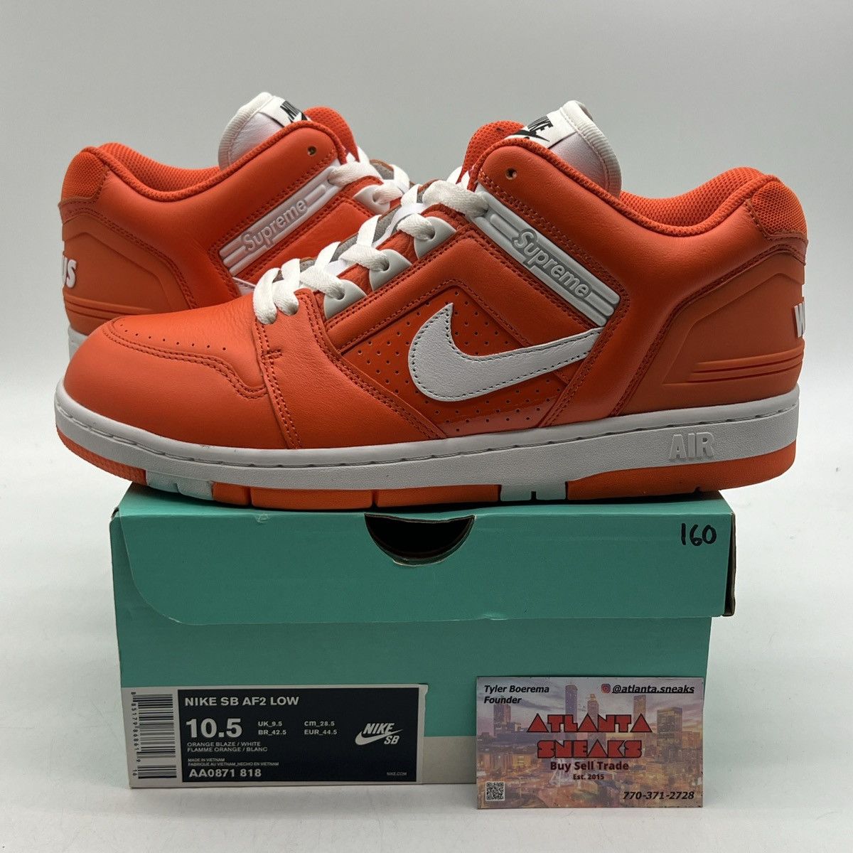Nike Wmns x air force 2 orange Size US 10.5 / EU 43-44 - 1 Thumbnail