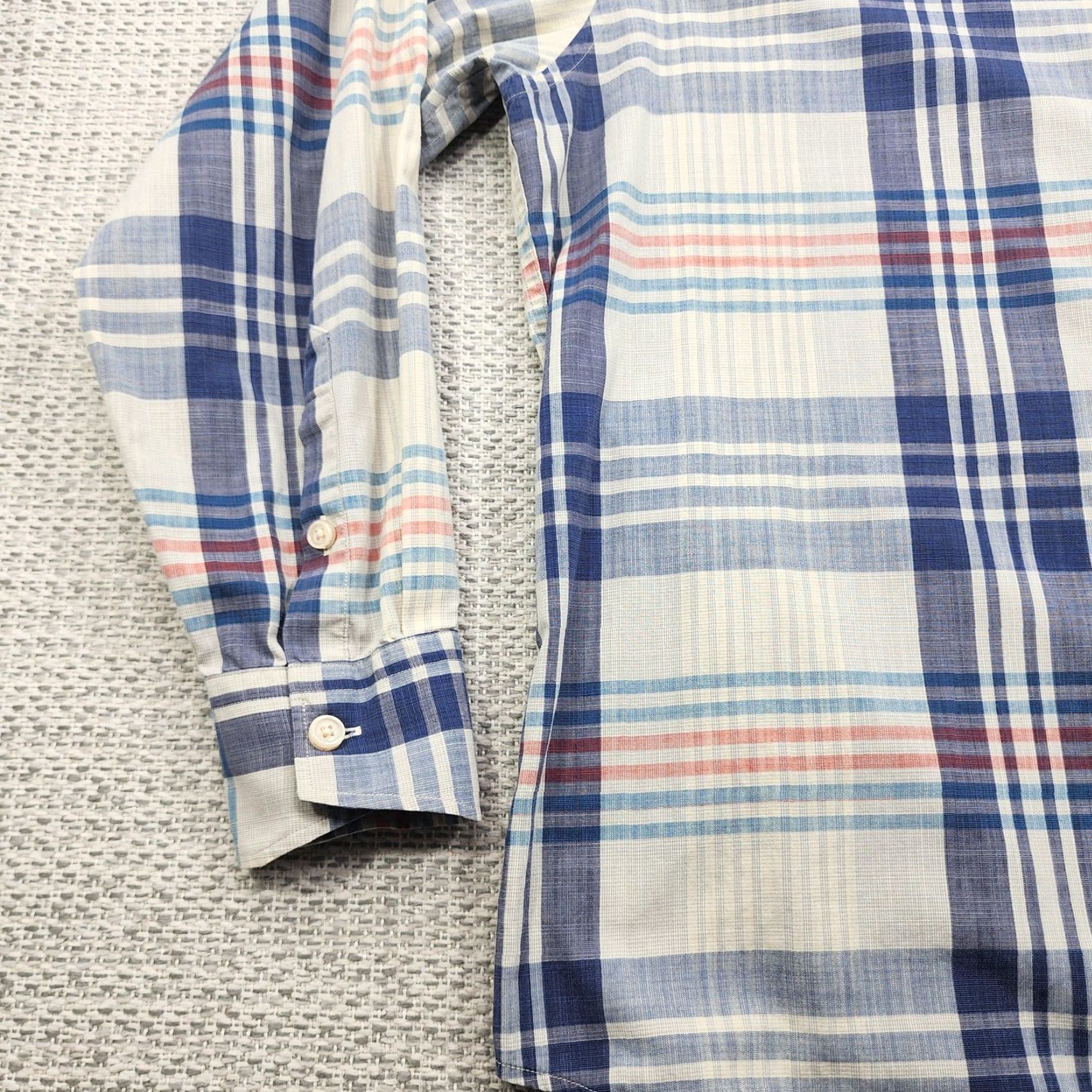 Tommy Bahama Tommy Bahama Shirt Mens Large Blue Plaid Long Sleeve Button Down Casual Pocket Size US L / EU 52-54 / 3 - 3 Thumbnail