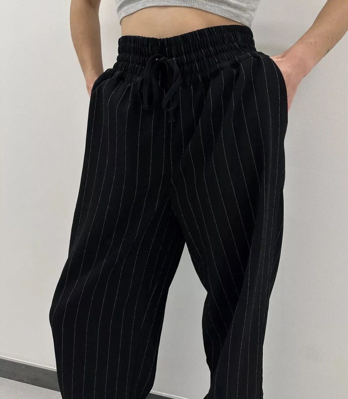 Ganni Ganni Trousers Stripped Polyester Womens Pants Size 36 Size 25" / US 0 / IT 36 - 3 Thumbnail