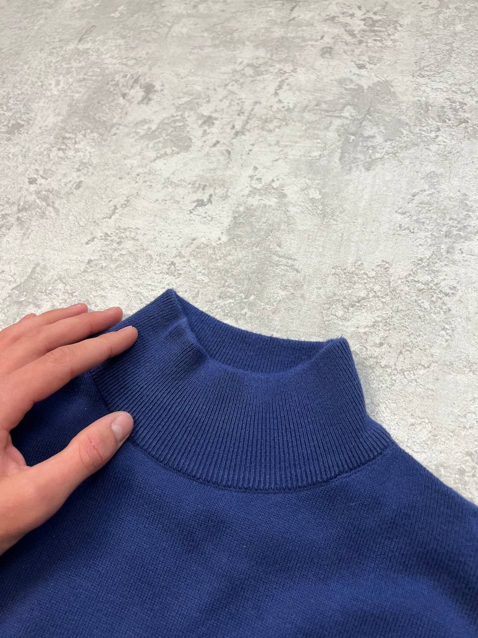 Lacoste Lacoste Blue Light Sweater Under The Neck Leather Logo Size US L / EU 52-54 / 3 - 13 Thumbnail