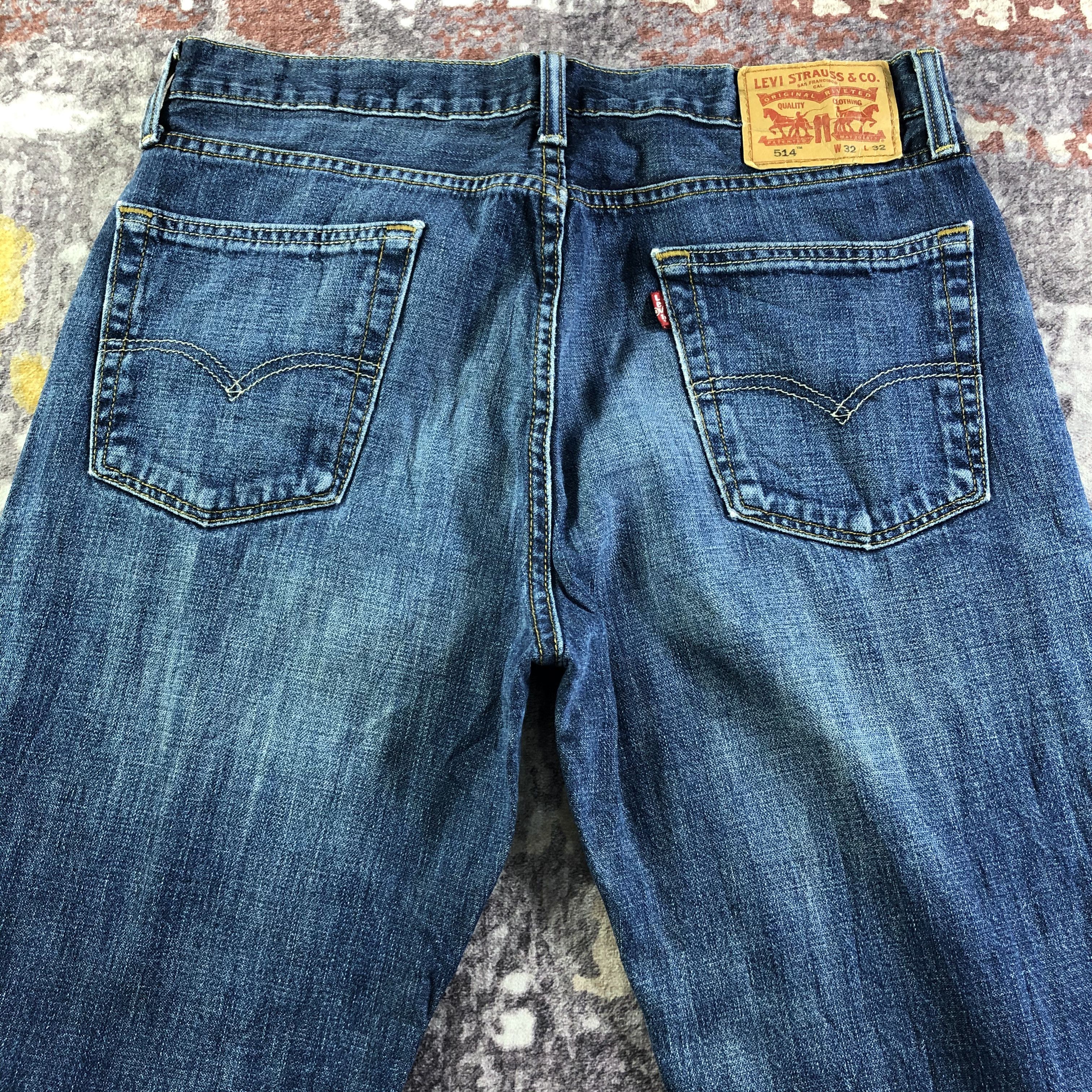 Levi's × Vintage Vintage Blue Wash Levis 514 Jeans-JM3436 Size 33" - 4 Thumbnail