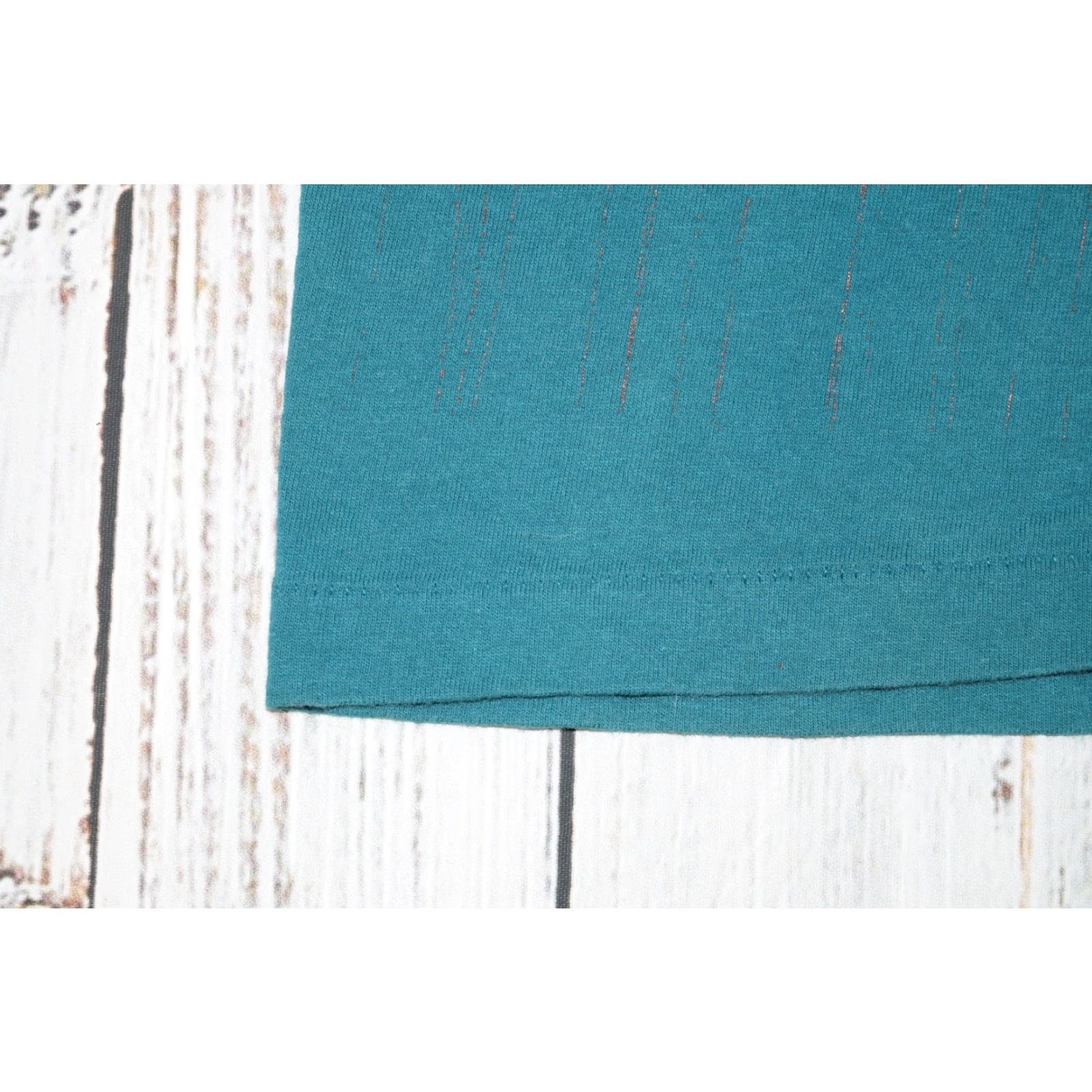 Hanes VINTAGE 90S HAND PAINTED TEAL SINGLE STITCH MENS XL USA NATIVE SOUTH WESTERN VTG T-Shirt Size XL / US 12-14 / IT 48-50 - 6 Thumbnail