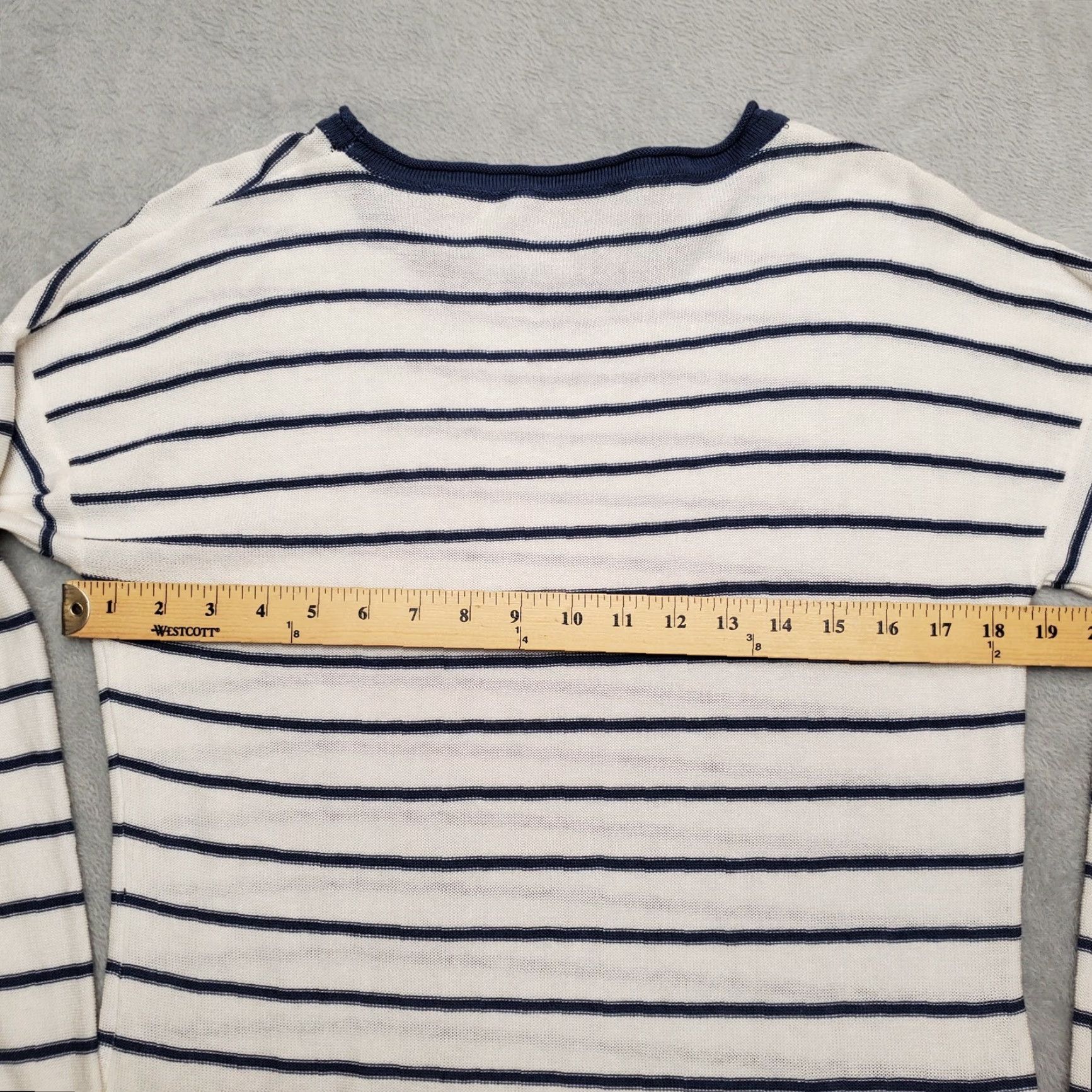 Royal Robbins Royal Robbins Sweater Womens Small Purple Stripe Silk Linen Blend Long Sleeve Size M / US 6-8 / IT 42-44 - 7 Thumbnail