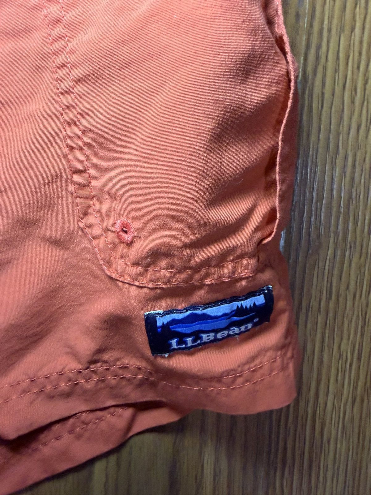 L.L. Bean LL Bean Orange Cargo Swim Trunks Size XL. Size US 35 - 2 Thumbnail