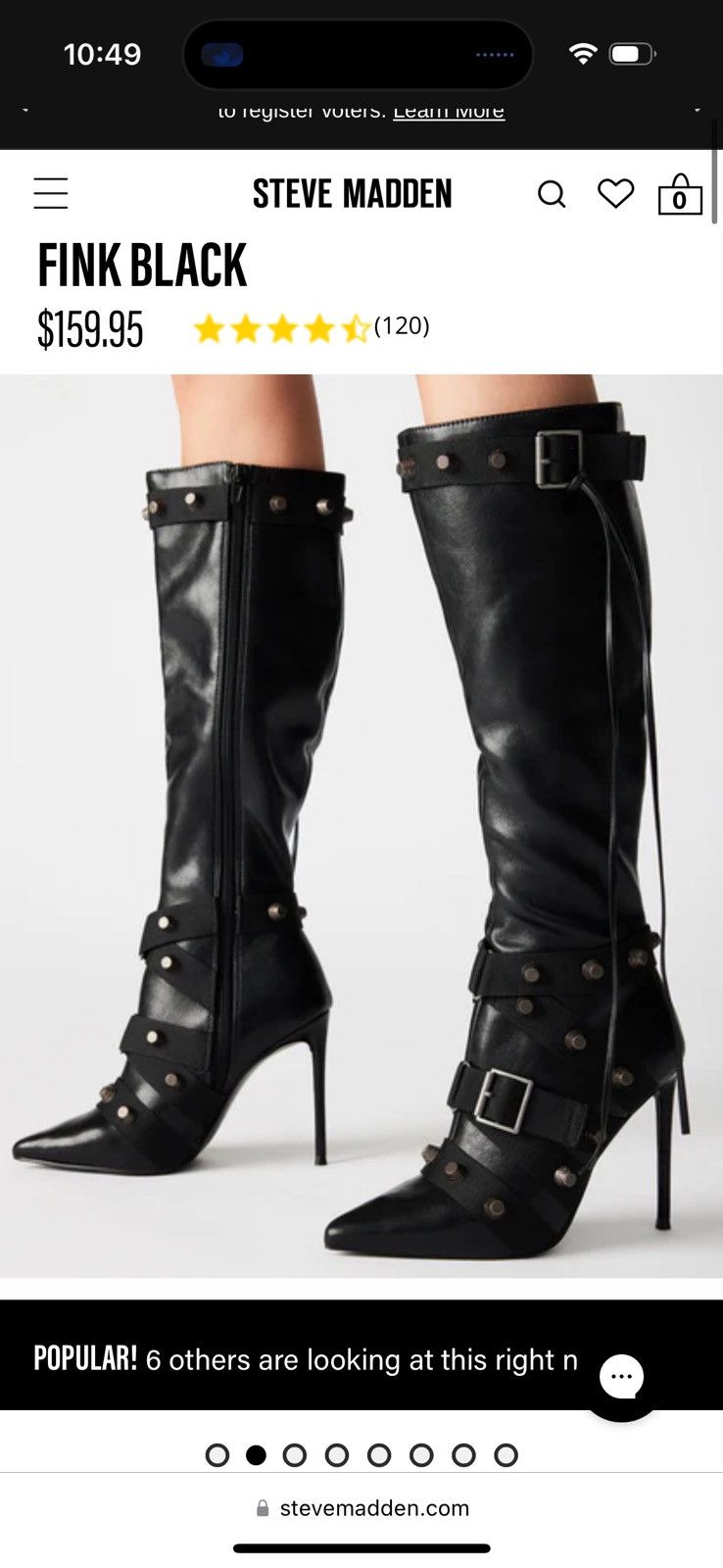 Steve Madden Steve Madden Boots🖤👢 Size US 8 / IT 38 - 4 Thumbnail