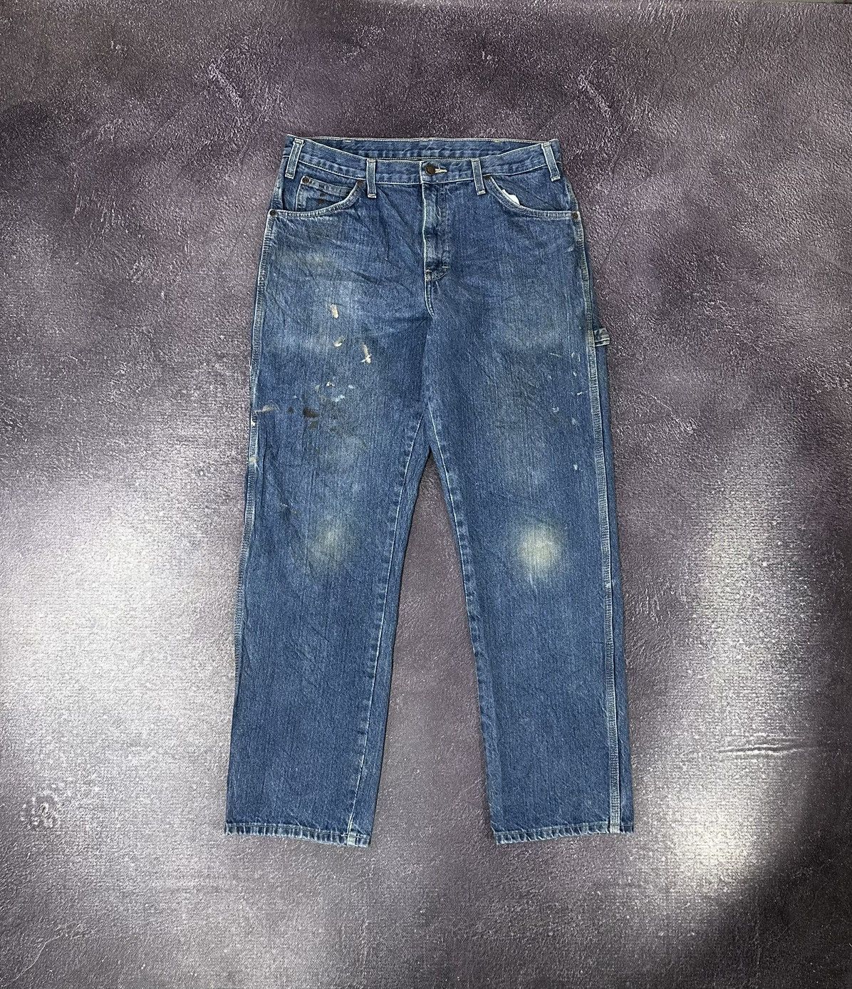 Dickies Vintage Dickies Baggy Denim Carpenter Hype Work Jeans Pants Size US 34 / EU 50 - 2 Thumbnail