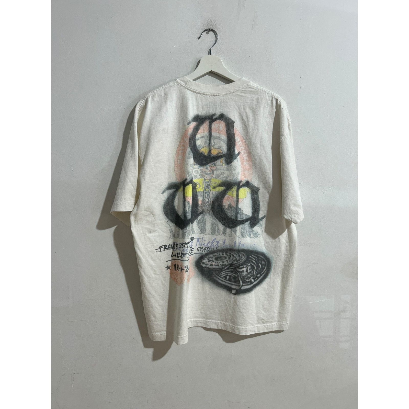 Travis Scott TRAVIS SCOTT UTOPIA WHITE TOUR TEE SIZE XL PREOWNED Size US XL / EU 56 / 4 - 3 Thumbnail