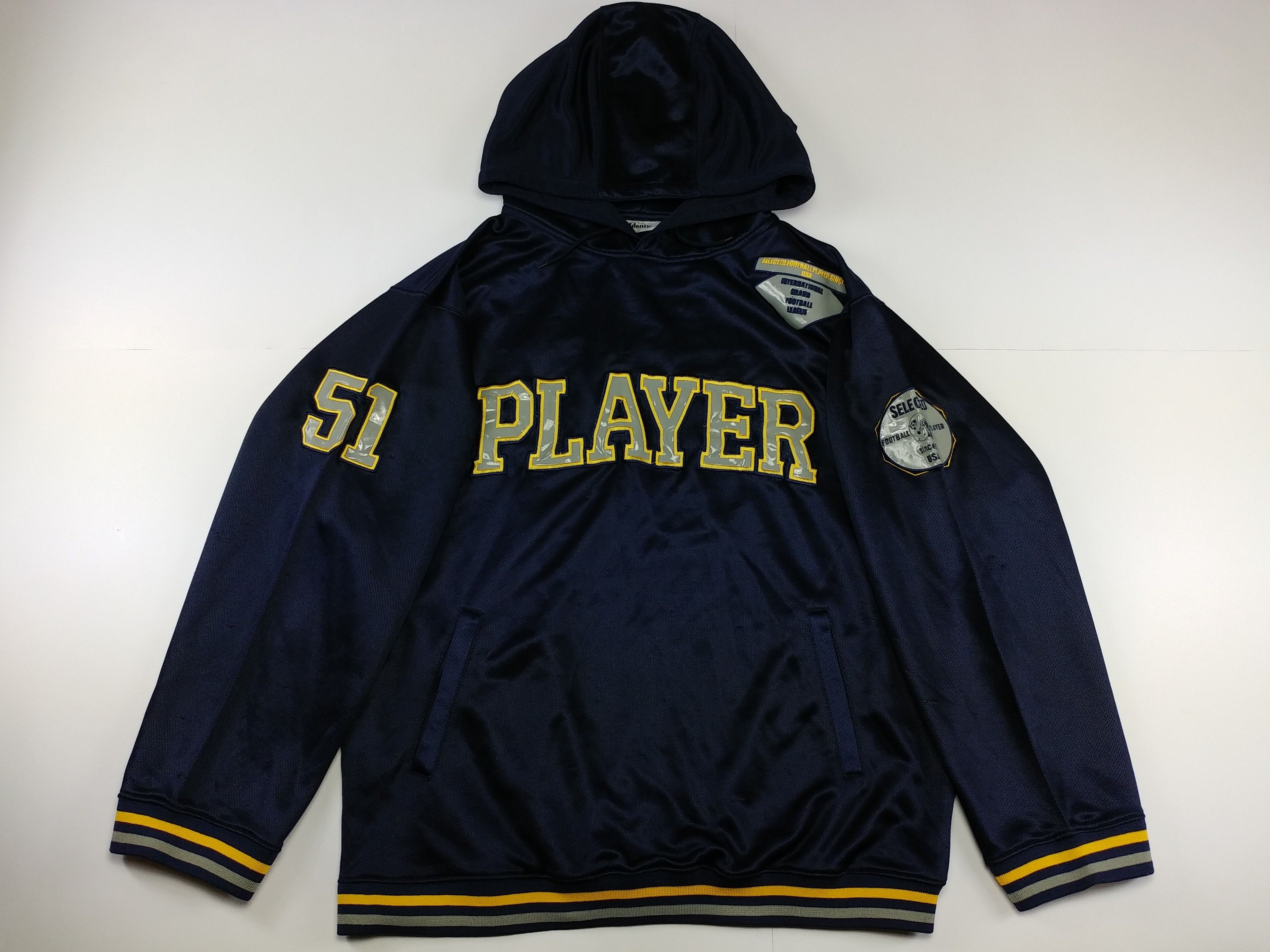 Player jersey vintage hip hop t-shirt hoodie skater XL