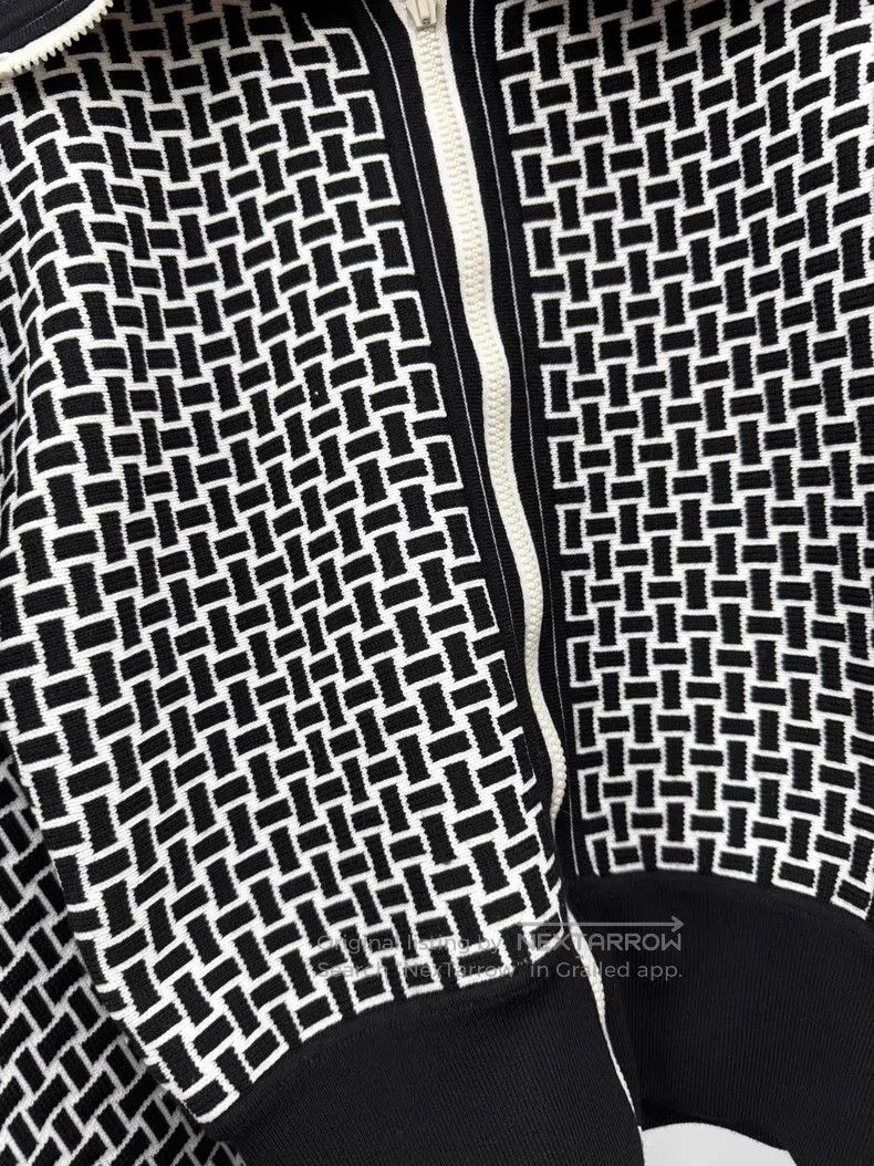 Hermes Hermes Black and White Collar Jacket Size XS / US 0-2 / IT 36-38 - 2 Thumbnail