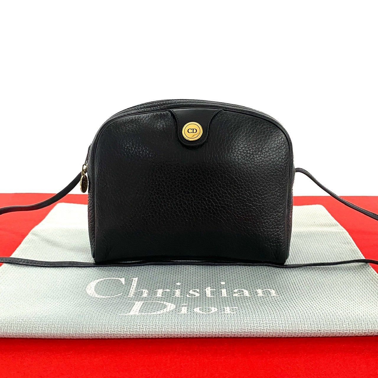 Dior Dior Shoulder Bag Black Leather Size ONE SIZE - 1 Thumbnail