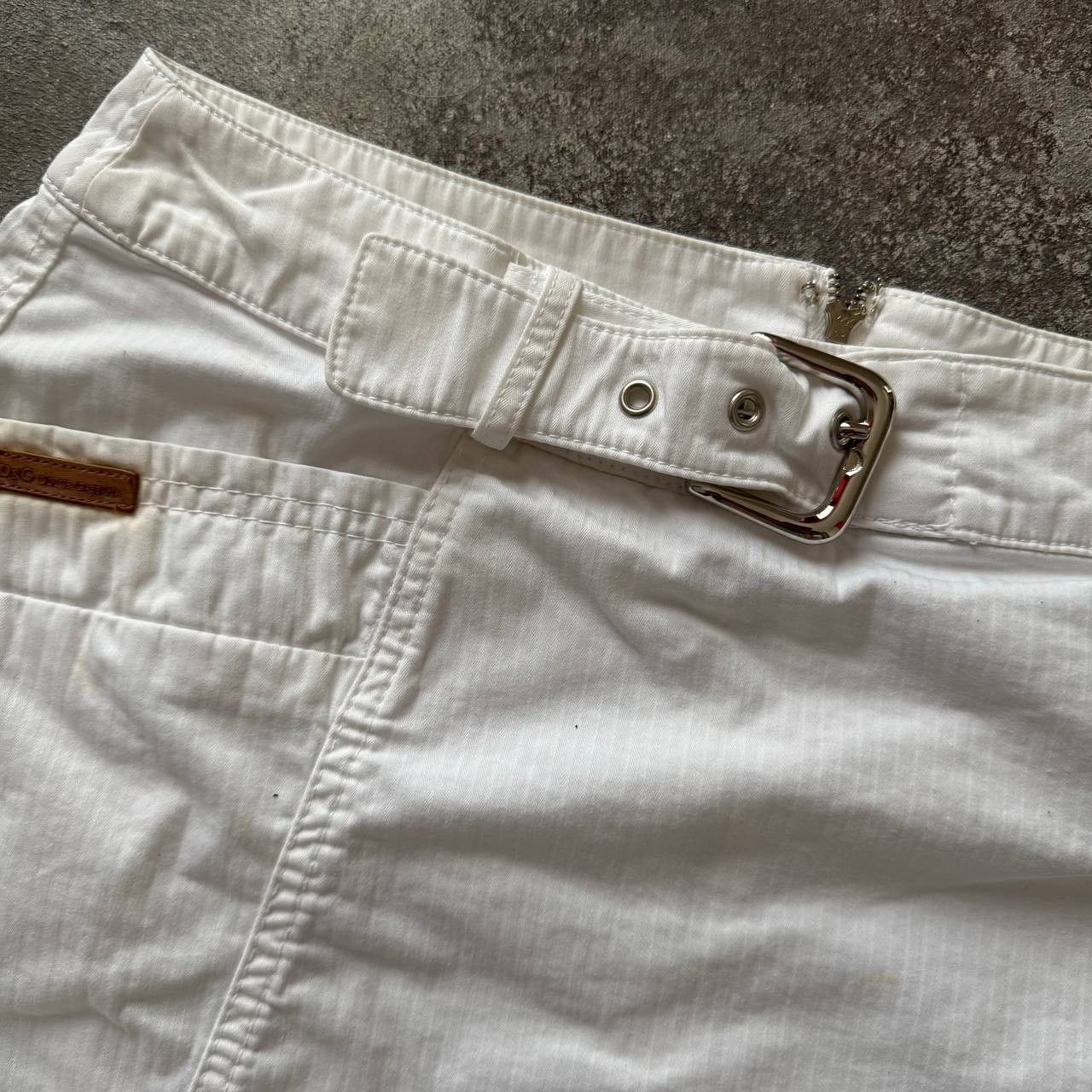 Dolce & Gabbana Dolce & Gabbana Vintage Belted Mini Skirt Size 32" / US 10 / IT 46 - 3 Thumbnail