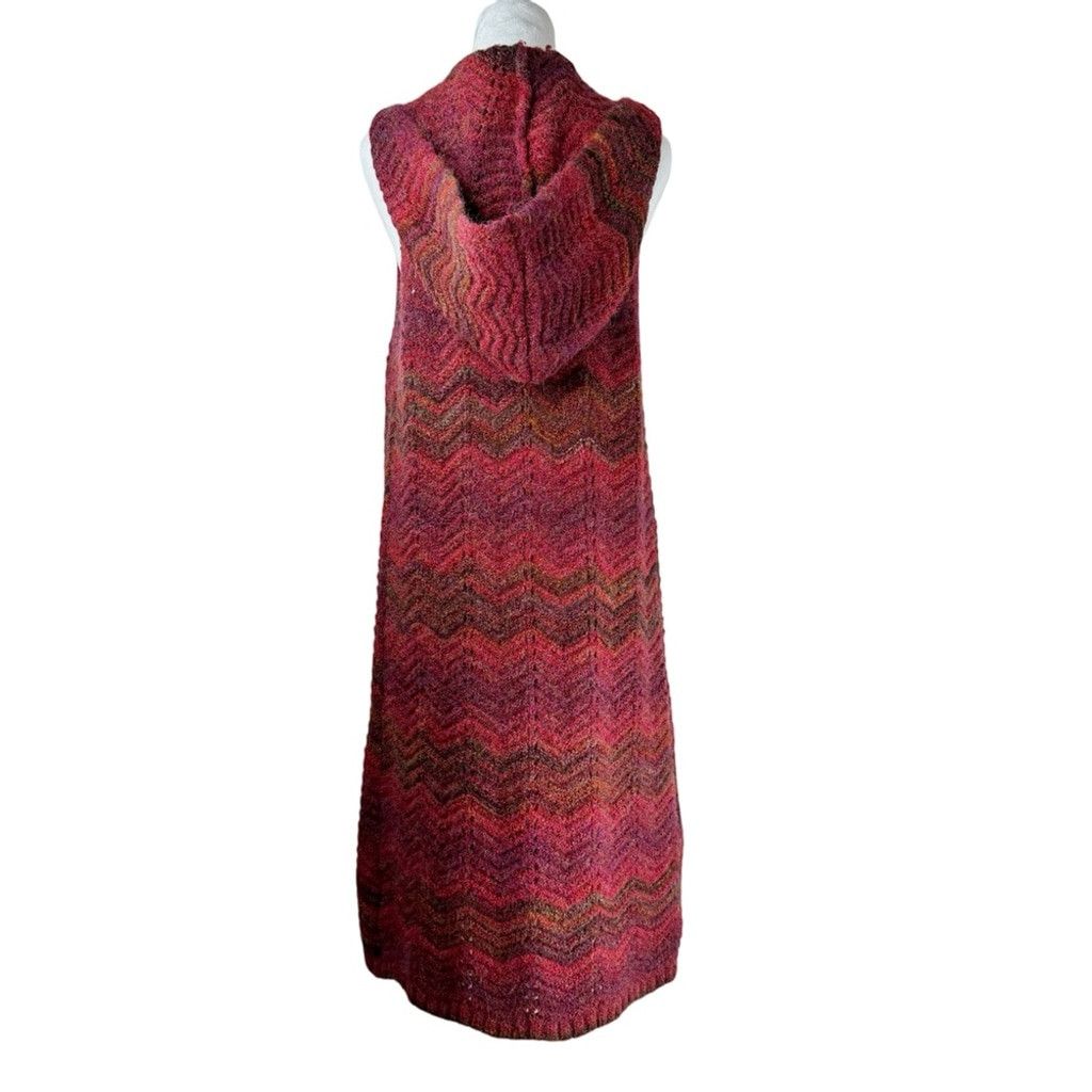 Other KNITIZEN NWOT Women's Reddish Long Sleeveless Sweater Hood M Size M / US 6-8 / IT 42-44 - 2 Thumbnail