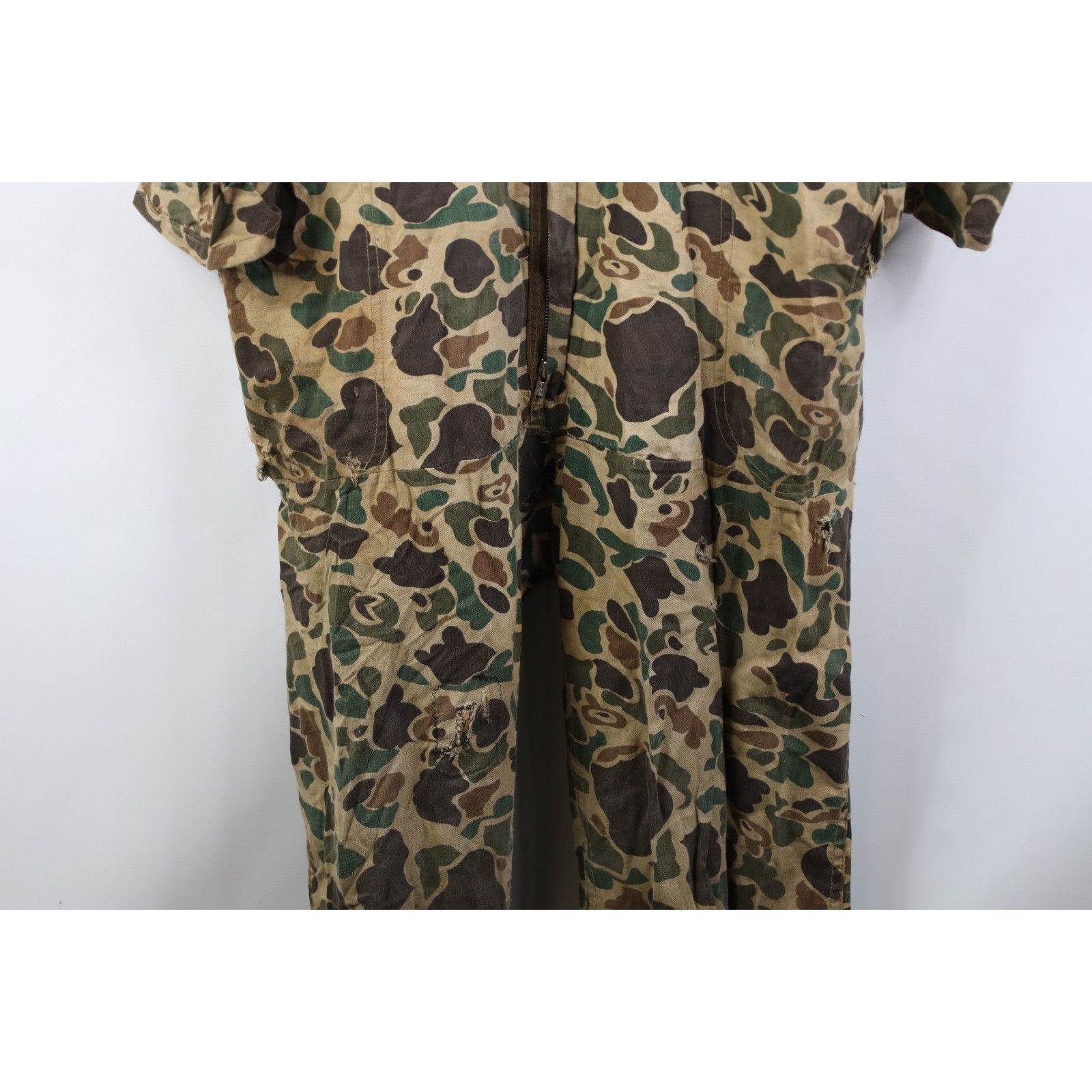 Vintage Vintage 70s Streetwear Frogskin Camouflage Coveralls Size US 38 / EU 54 - 4 Thumbnail