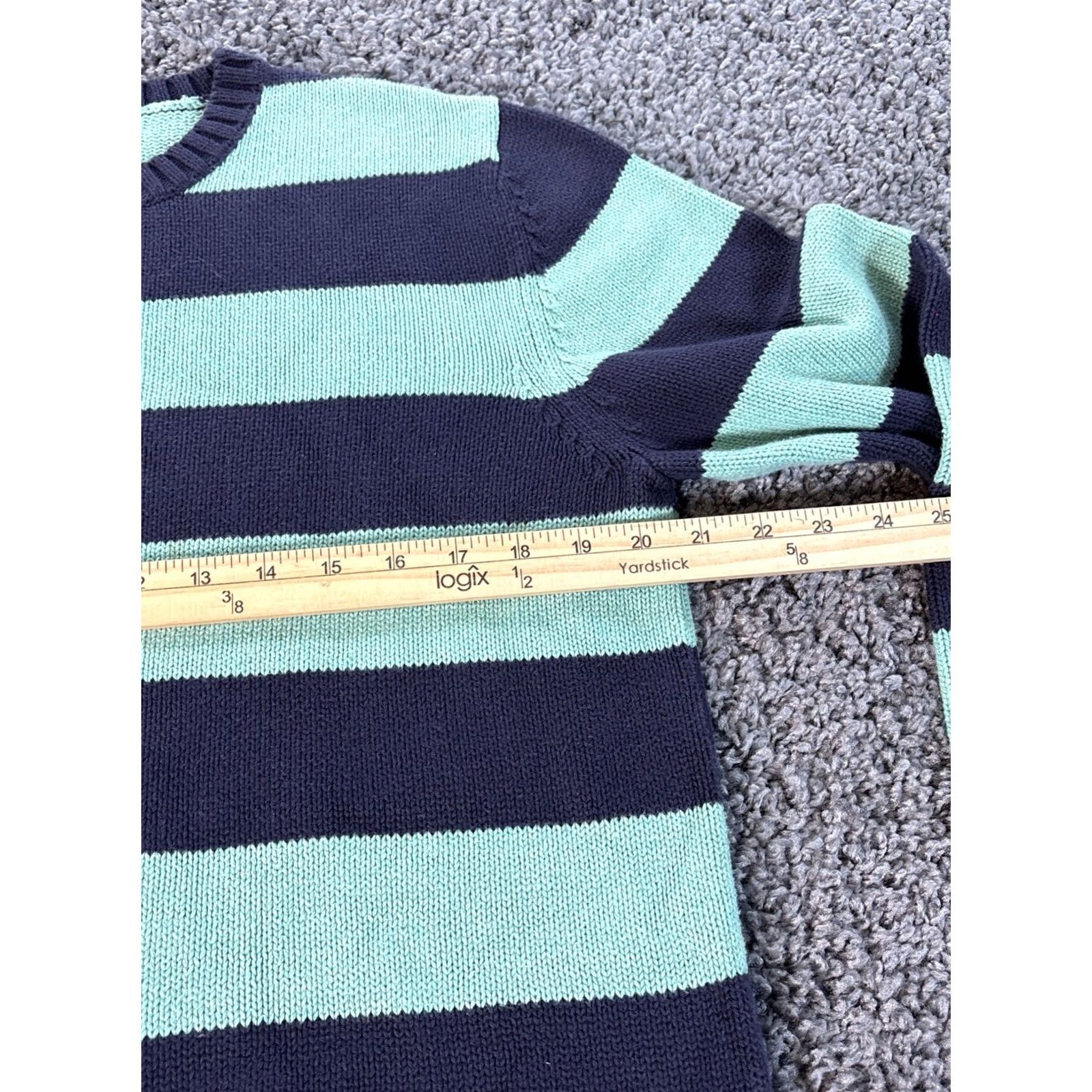 Lands' End VINTAGE Lands' End Sweater Wool Knit Crew Neck Green M Womens Pullover 90s Boho Hipster Grunge Punk fall winter spring Size M / US 6-8 / IT 42-44 - 3 Thumbnail