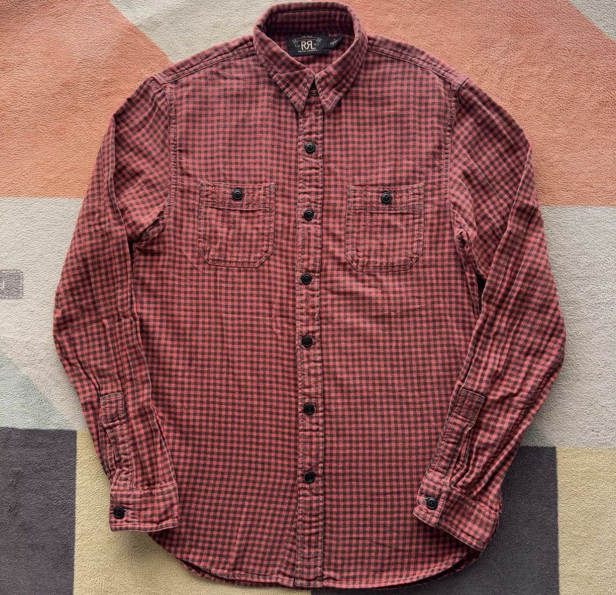 RRL Ralph Lauren RRL Ralph Lauren Double RL Cotton Linen Plaid Shirt K22 Size US S / EU 44-46 / 1 - 1 Thumbnail