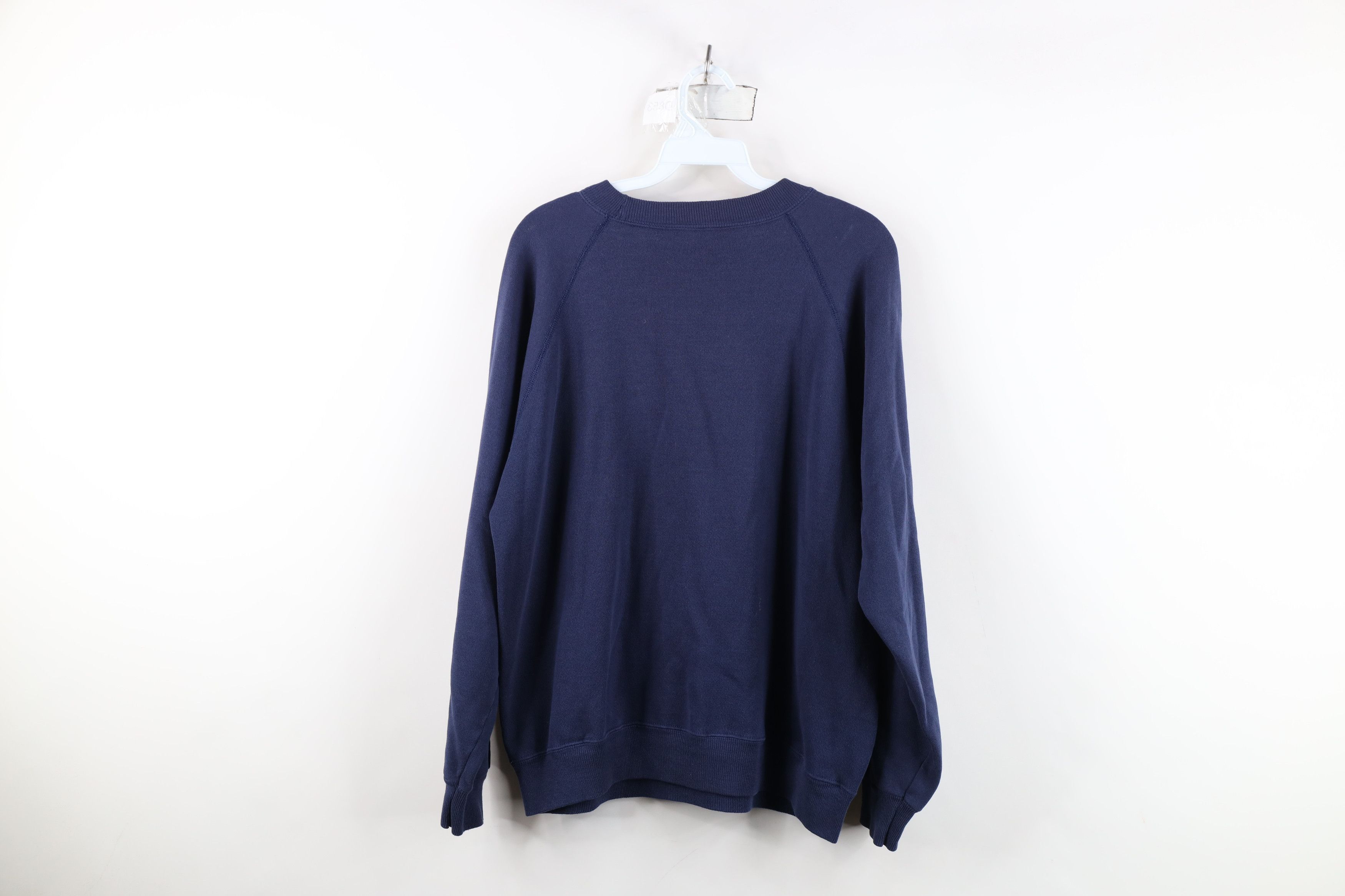 Hanes Vintage 80s 90s Hanes Crewneck Sweatshirt Navy Blue USA Size US L / EU 52-54 / 3 - 13 Thumbnail