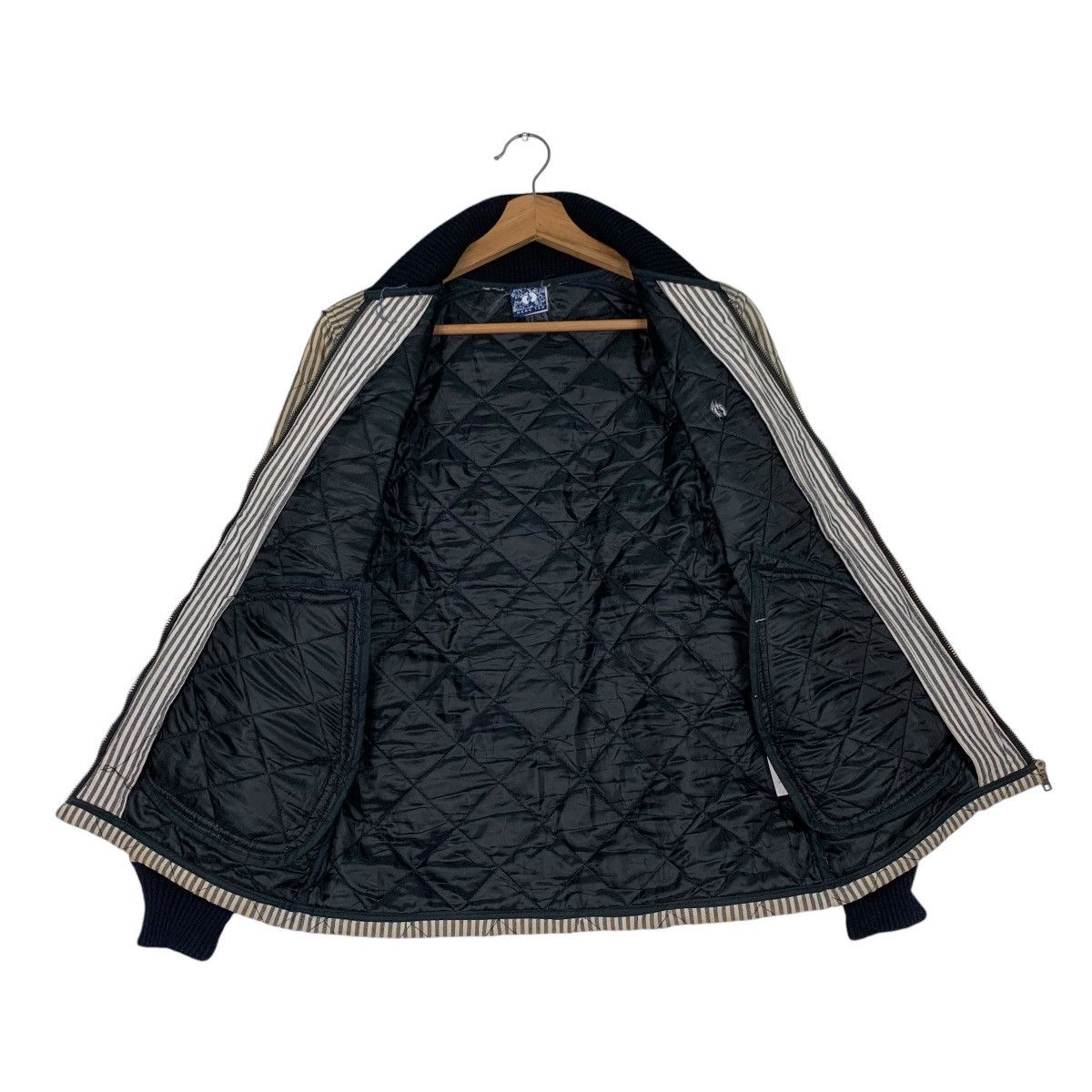 Hang Ten HANG TEN Hickory Stripe Quilted Bomber Jacket #1268-C57 Size US M / EU 48-50 / 2 - 11 Thumbnail