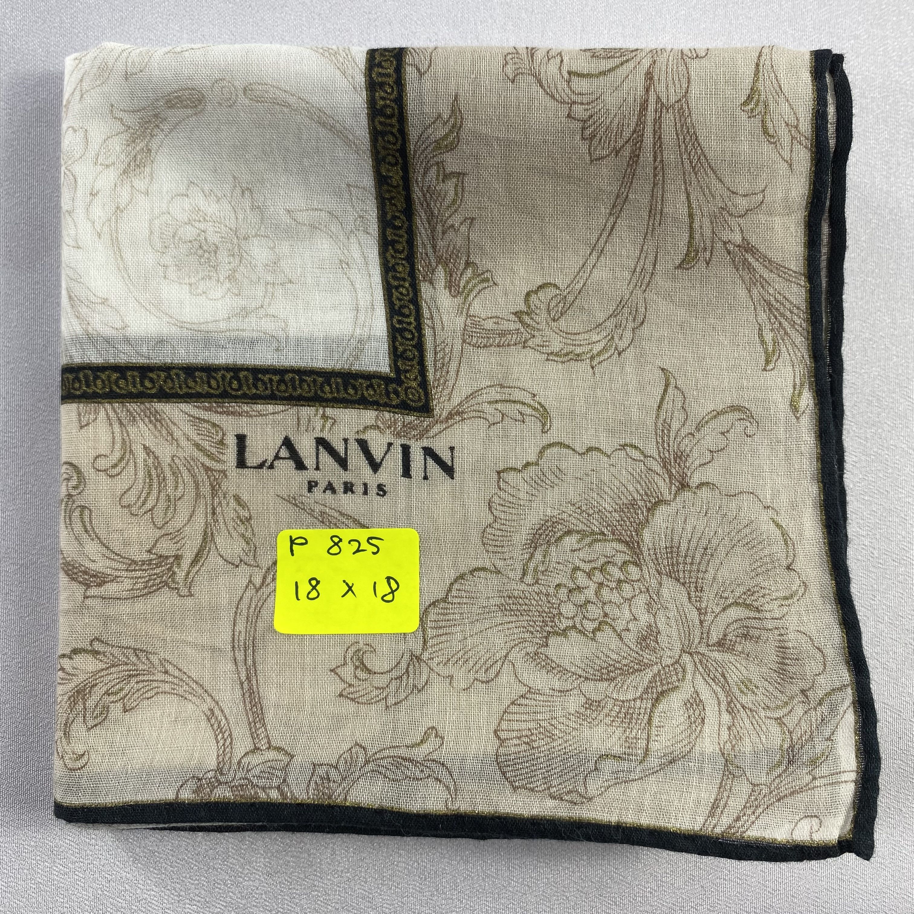 Lanvin × Vintage Lanvin Handkerchief / Neckerchief / Bandana-P825 Size ONE SIZE - 5 Thumbnail