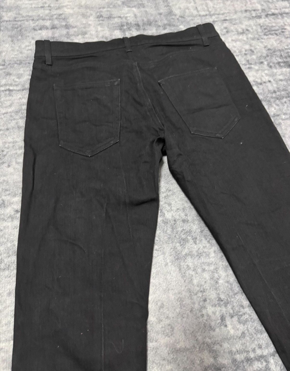 Saint Laurent Paris Saint Laurent (SLP) 18SS Stretch Black Basic Denim Jeans Size US 31 - 4 Thumbnail