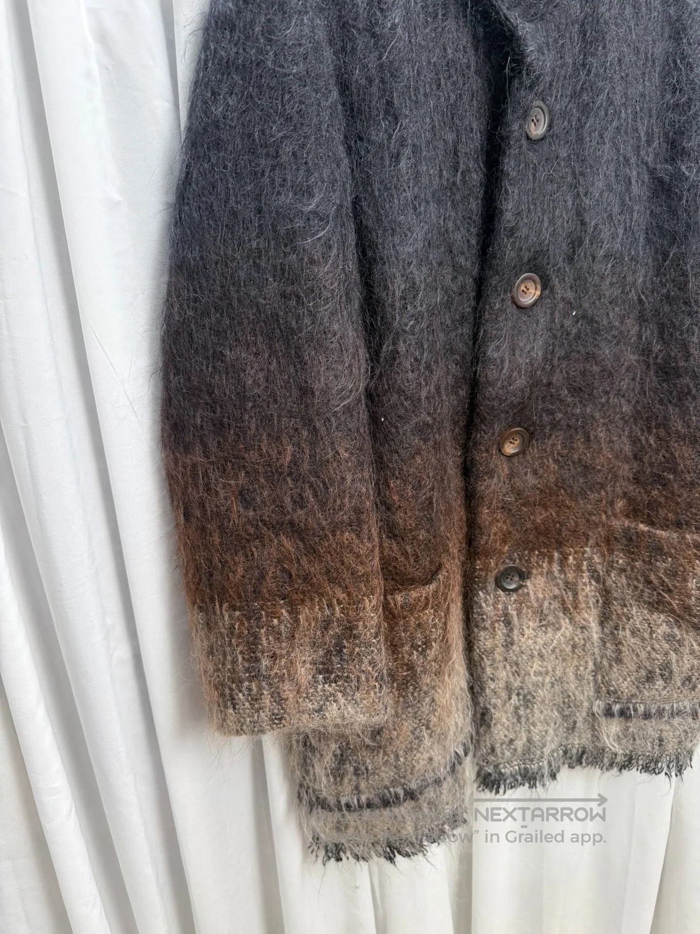 Issey Miyake Issey Miyake Mohair Gradient Stand Collar Coat. Size US M / EU 48-50 / 2 - 2 Thumbnail
