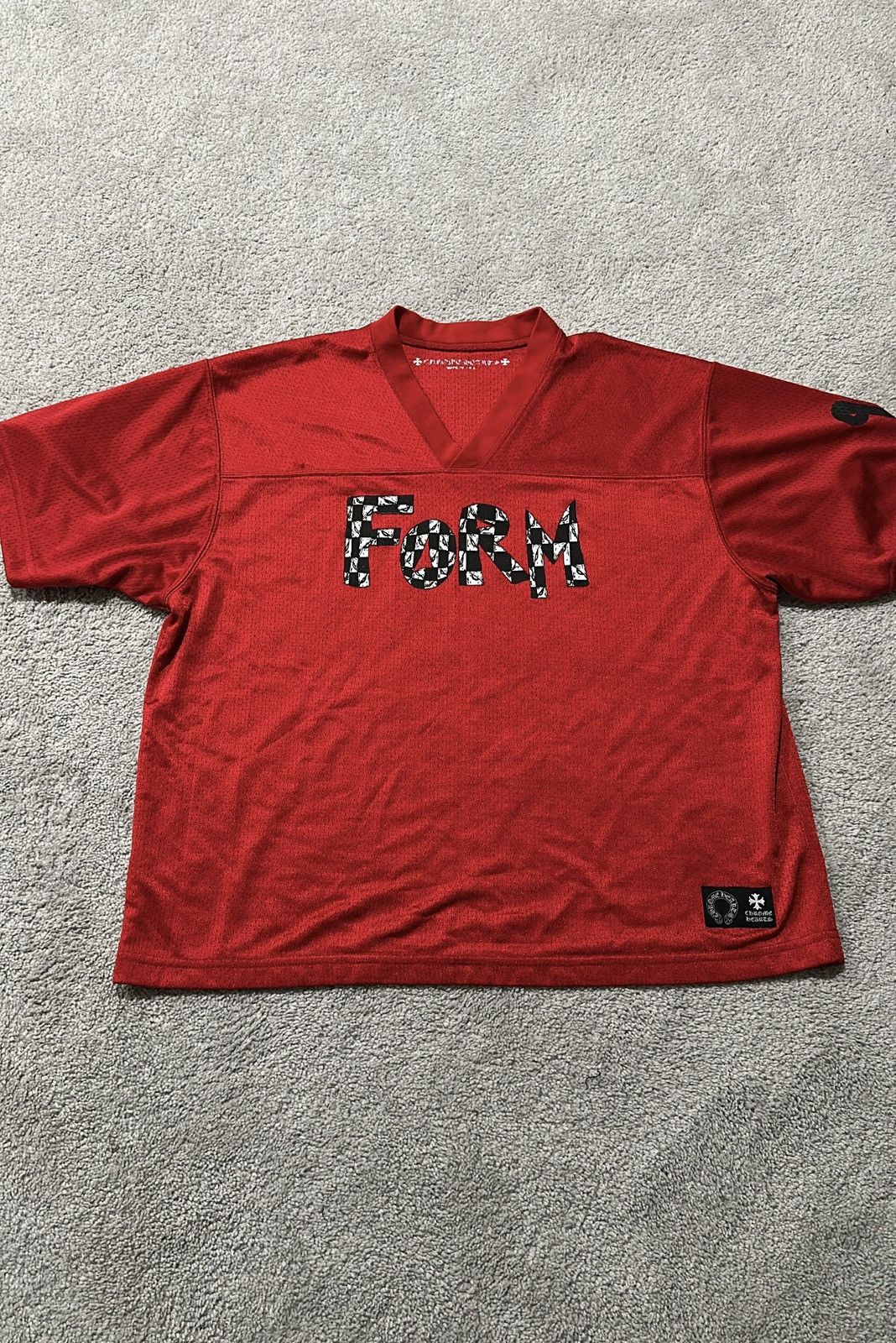 Chrome Hearts Matty Boy Red Short Sleeve FORM Jersey