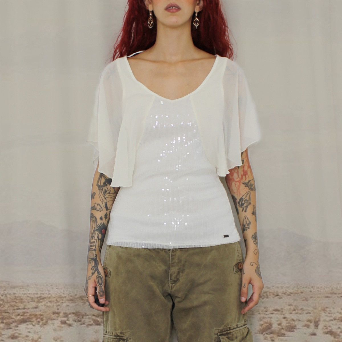 Guess 🤍GUESS SEQUIN TOP🤍 Size M / US 6-8 / IT 42-44 - 1 Thumbnail