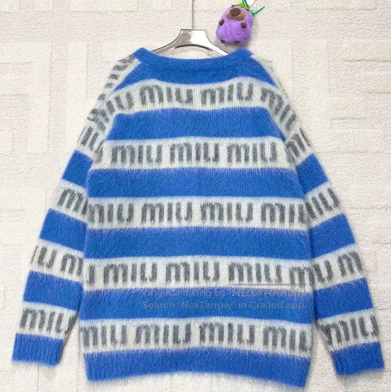 Miu Miu Miu Miu Blue Women's Cardigan Sweater . Size XS / US 0-2 / IT 36-38 - 2 Thumbnail