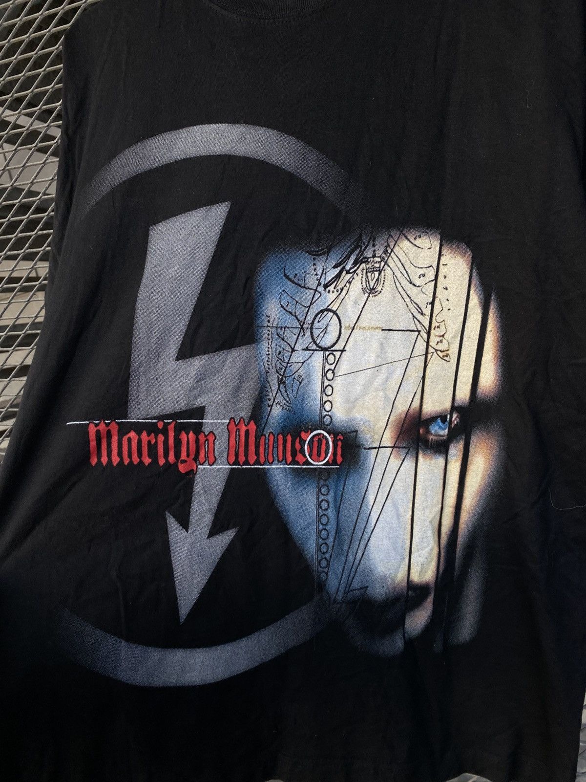 Band Tees Vintage 90s Marilyn Manson Boxy Tee Size US L / EU 52-54 / 3 - 5 Thumbnail