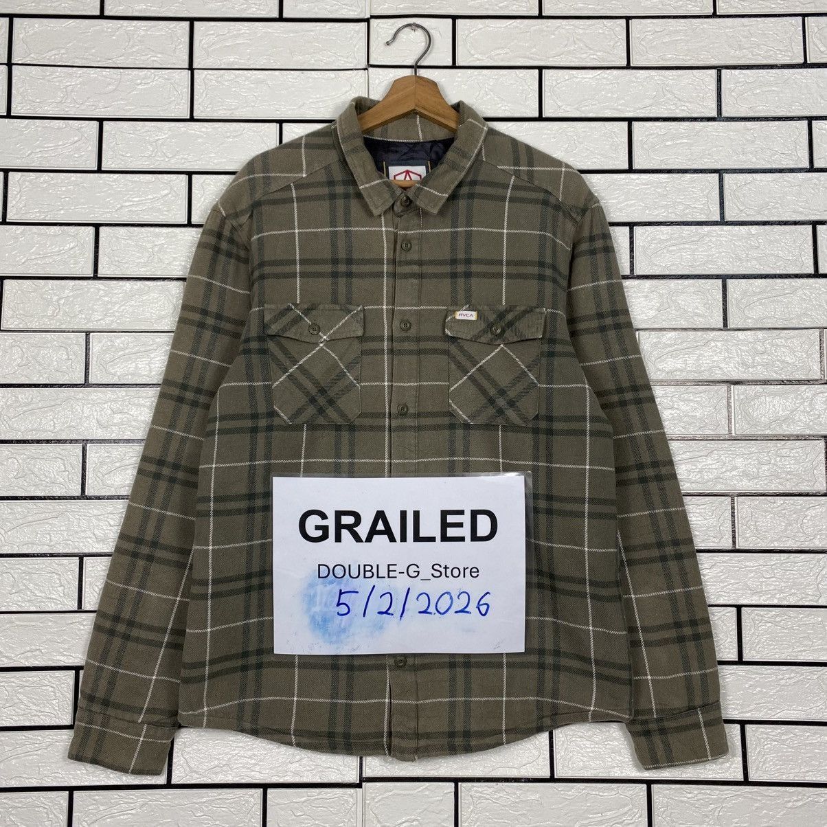 Japanese Brand 📌Vintage Snap Button Jacket RVCA Tartan Design Size US M / EU 48-50 / 2 - 1 Thumbnail