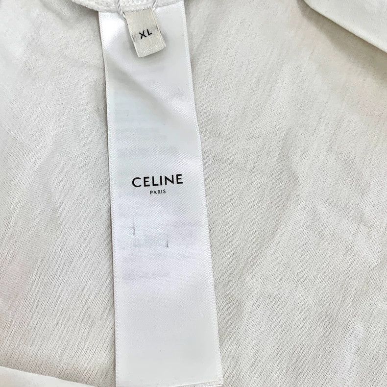 Celine Celine Color Block Logo Long Sleeve TShirt Size US XL / EU 56 / 4 - 7 Thumbnail