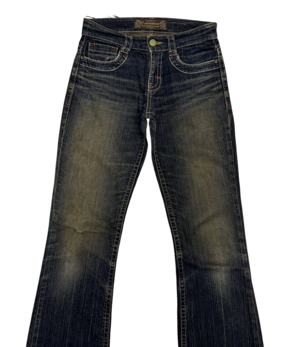Edwin Flare Jeans C-SEVENTEEN Dark Denim Jean Bootcut Size 29" - 7 Thumbnail