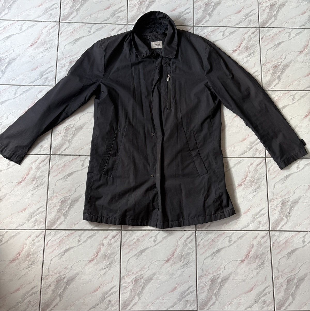 Armani Collezioni Armani Collezioni Men’s Waterproof Coat Jacket All Seasons Size US M / EU 48-50 / 2 - 1 Thumbnail
