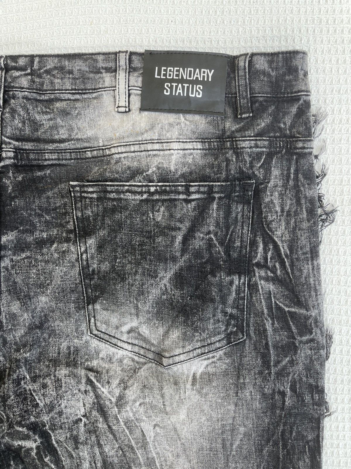 Japanese Brand Last Drop🔥LAGENDARY STATUS Distressed hybrid Bootcut Jeans Size US 44 / EU 60 - 8 Thumbnail
