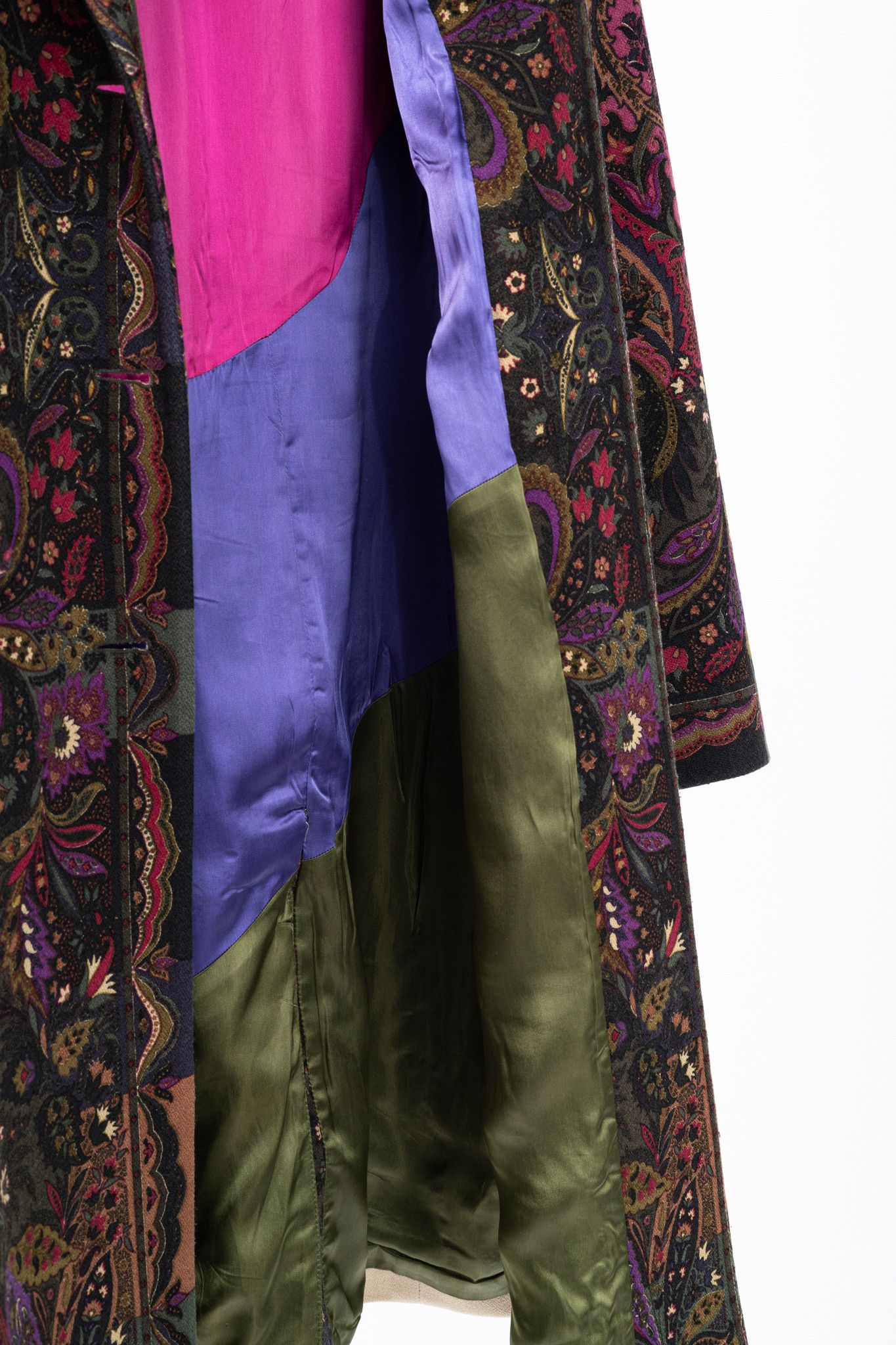 Etro Etro Green Paisley Wool Buttoned Chester Coat Size M / US 6-8 / IT 42-44 - 10 Thumbnail