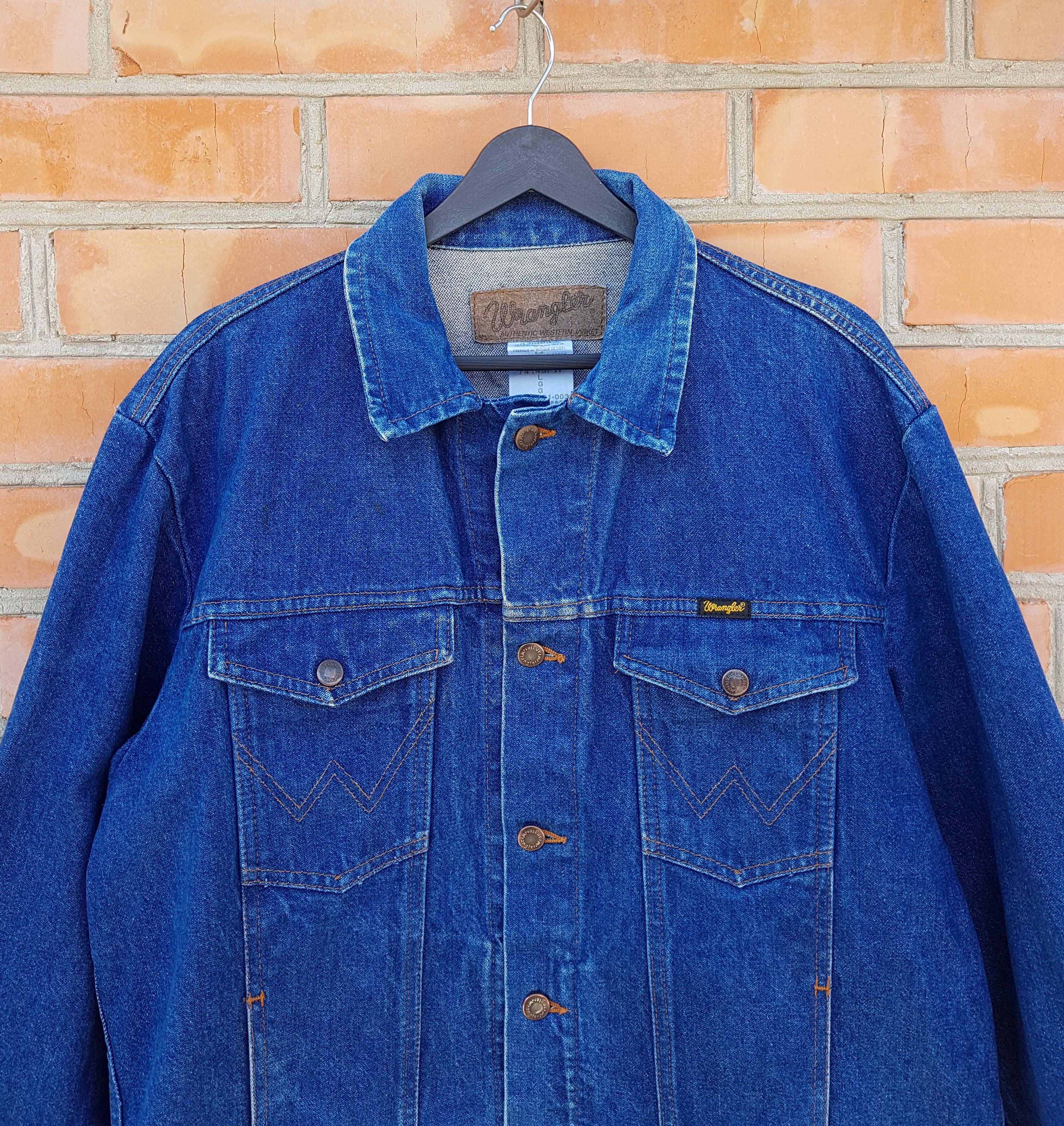 Wrangler Metallica WorldWired Vintage Wrangler Denim Jean Jacket sz L Size US L / EU 52-54 / 3 - 3 Thumbnail