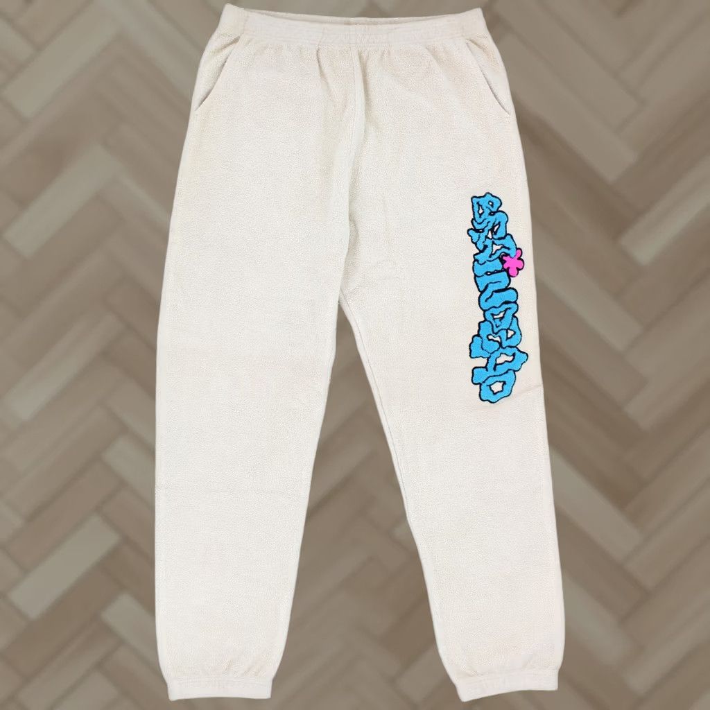 Brain Dead Brain Dead Slime Reverse Sweatpants Men Natural XL Fleece Long Tapered Joggers Casual Activewear Size US 36 / EU 52 - 1 Thumbnail