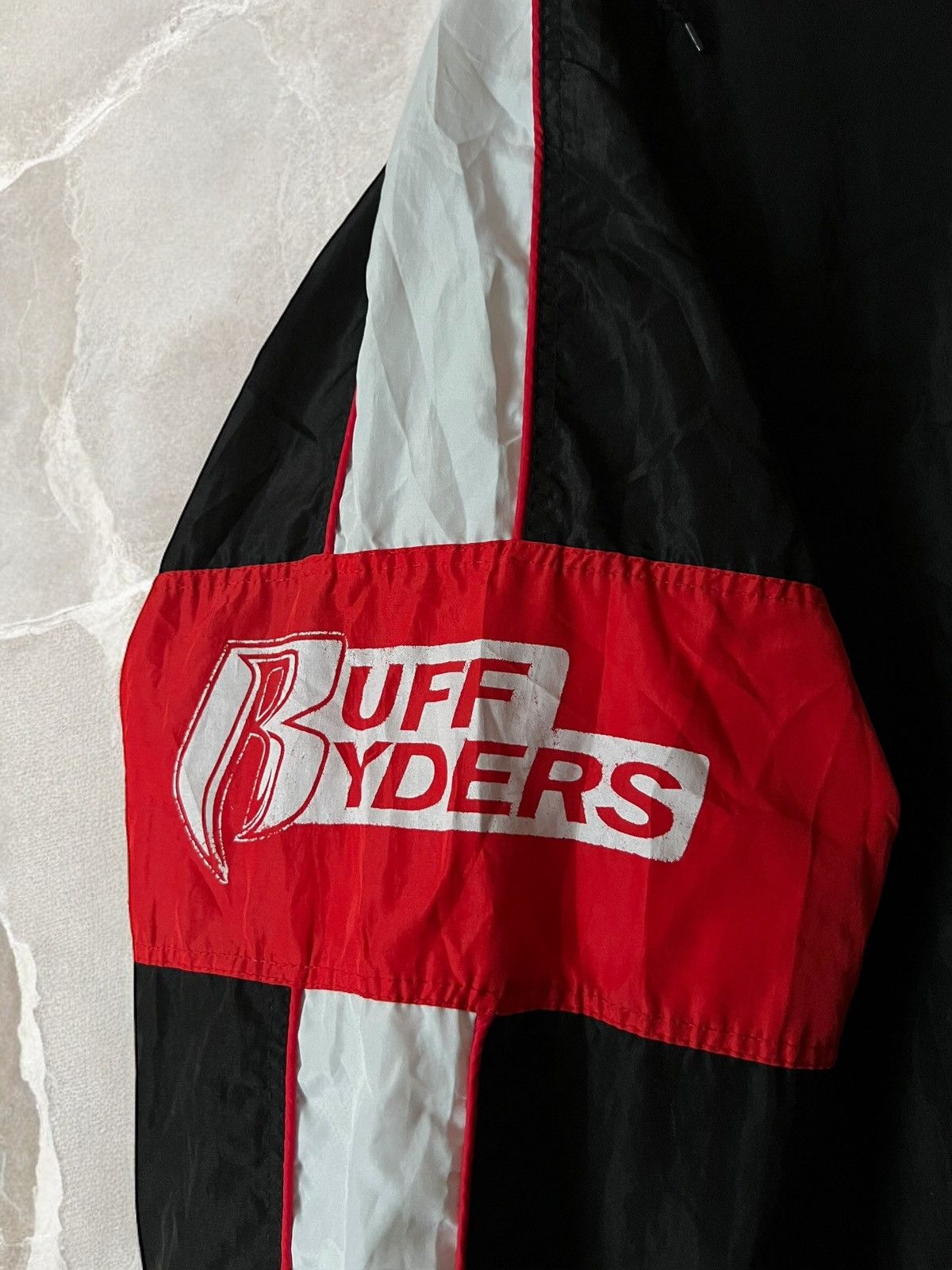 Rap Tees × Ruff Ryders × Vintage RUFF RYDERS VINTAGE Hooded JACKET RAP windbreaker waterproof Size US XL / EU 56 / 4 - 5 Thumbnail