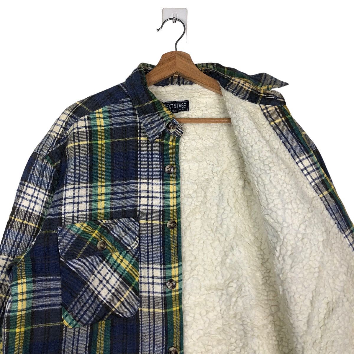 Flannel 🔥Vtg Flannel Jacket Chore Next Stage Tartan Design Japan Size US L / EU 52-54 / 3 - 12 Thumbnail