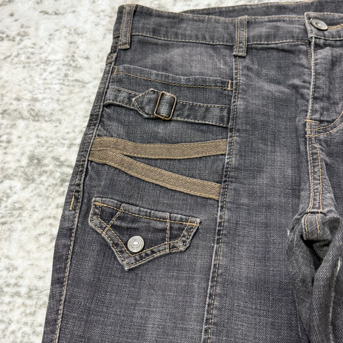 Japanese Brand Japanese Brand Paneled Flare Bootcut Jeans Size 31" - 6 Thumbnail