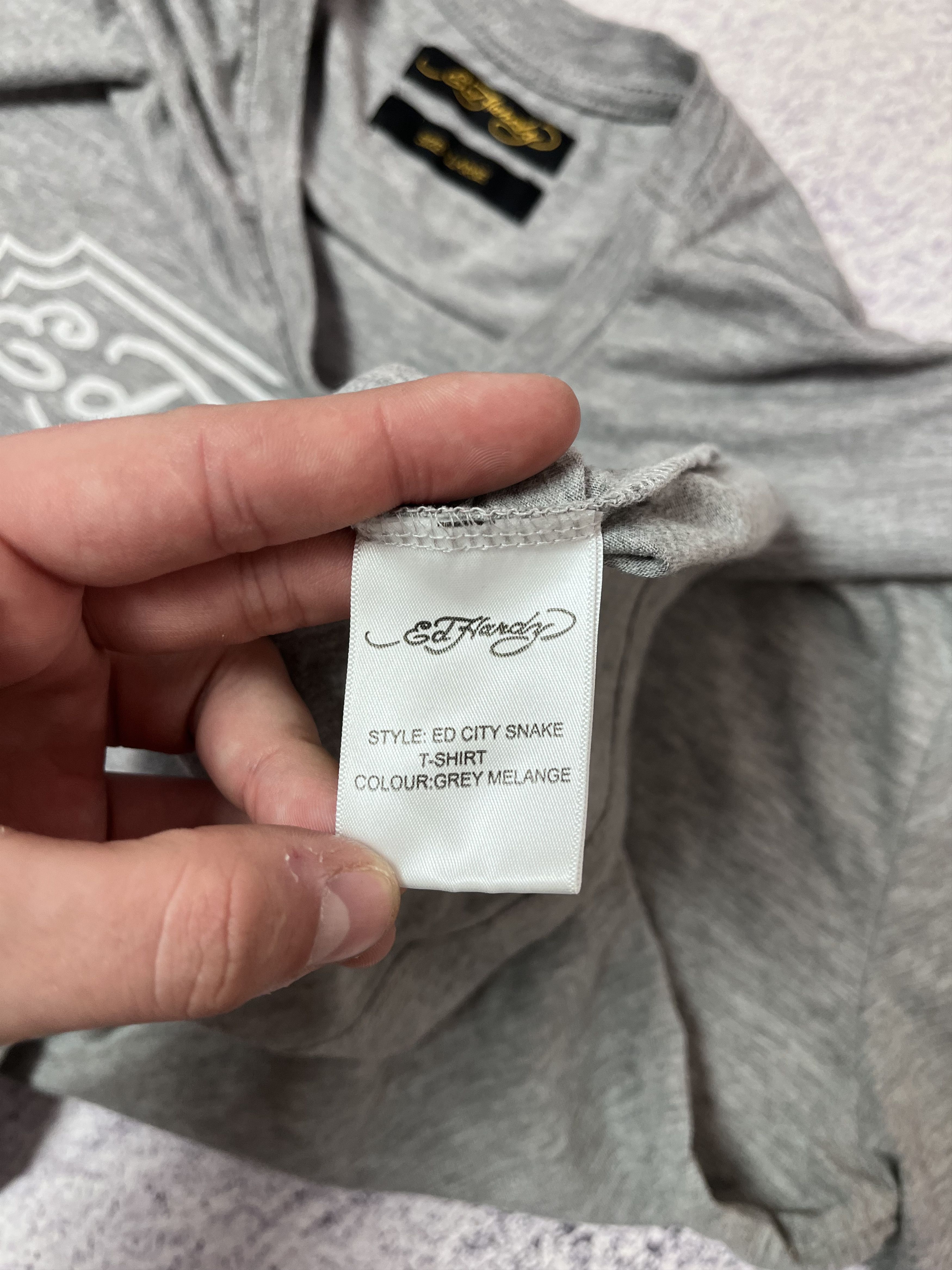 Ed Hardy × Japanese Brand Men’s T-shirt Ed Hardy size L logo Y2K Size US L / EU 52-54 / 3 - 7 Thumbnail