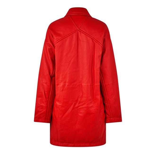 Bottega Veneta Bottega Veneta Relaxed Fit Coat in Red Size XS / US 0-2 / IT 36-38 - 2 Thumbnail
