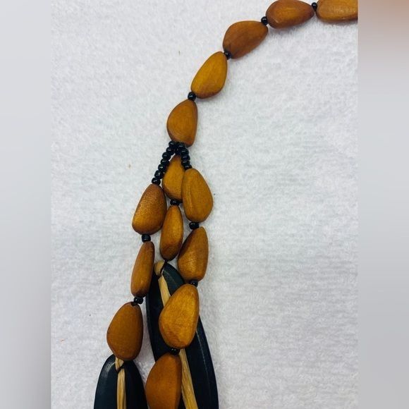Chicos NWT Chico’s Wood Bead Multistrand Necklace multi color Size ONE SIZE - 8 Thumbnail