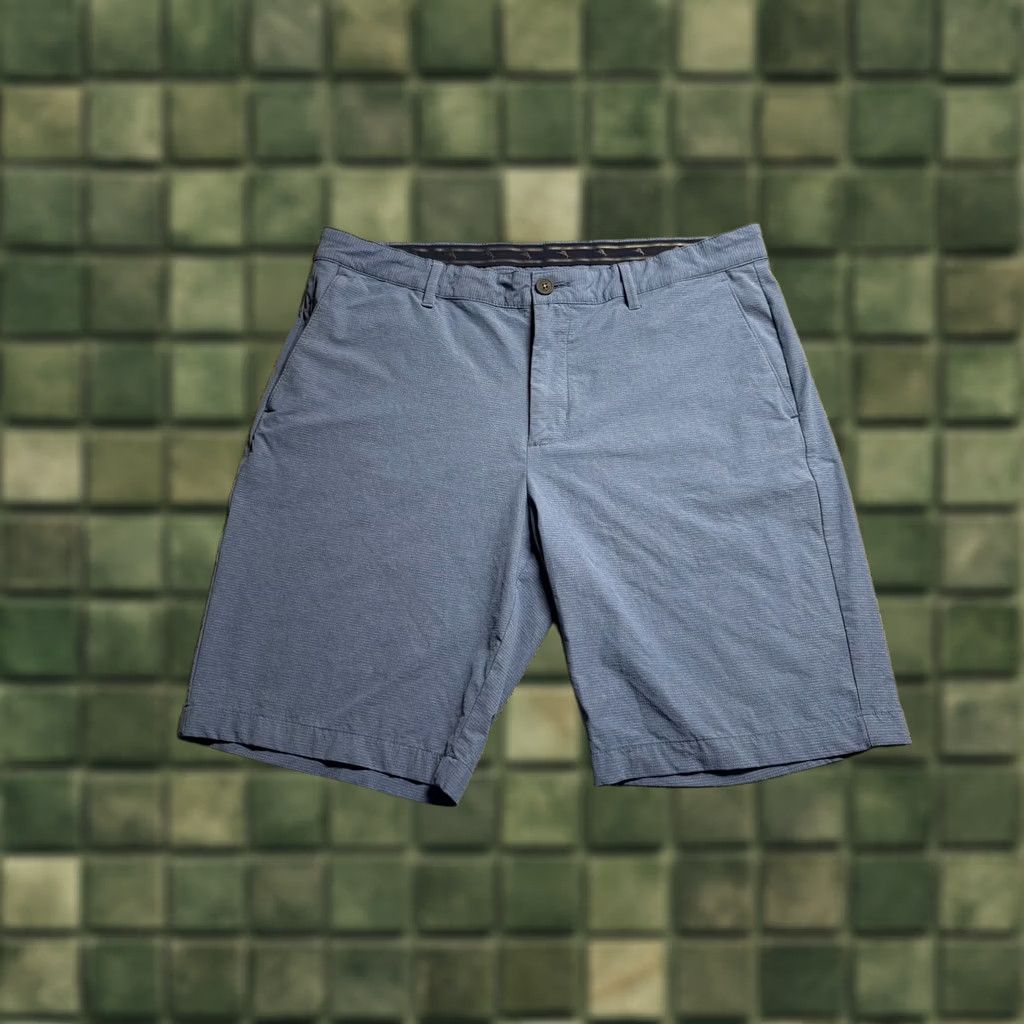 Tommy Bahama Tommy Bahama Chip Shot Shorts Mens 36 Blue Golf Chino Flat Front 9" Inseam Nylon Poly Blend Size US 36 / EU 52 - 1 Thumbnail